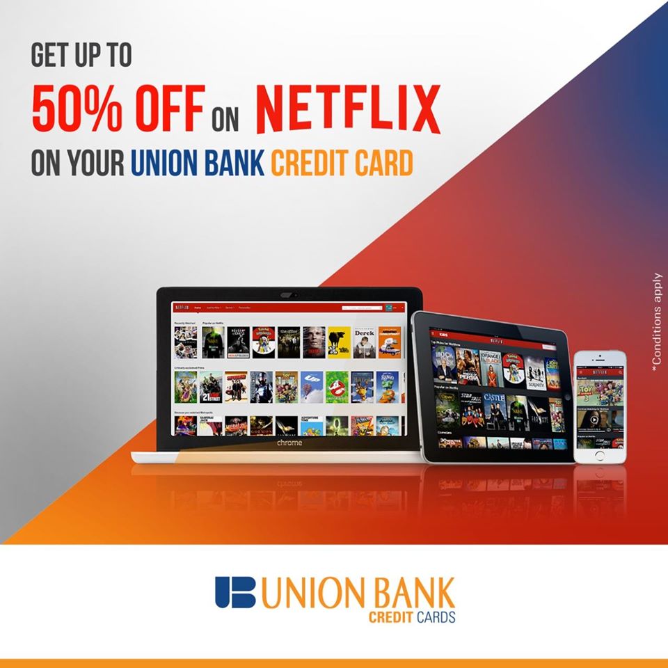 50% Off Netflix Offer with Union Bank Credit Cards