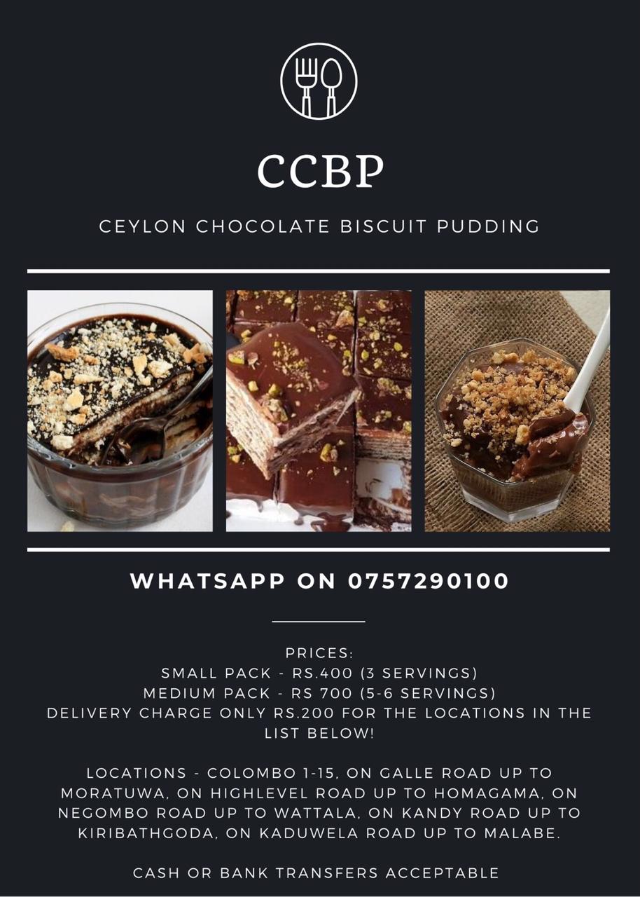 Ceylon Chocolate Biscuit Pudding